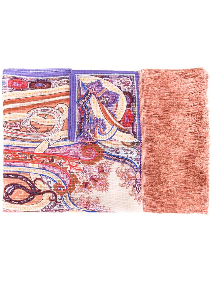 Etro Persian Print Scarf, Women's, Silk