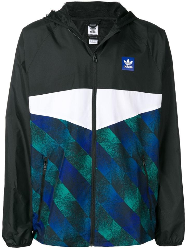 Adidas Graphic Print Windbreaker - Black