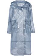 Jil Sander Plastic Effect Raincoar - Blue