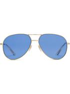 Gucci Eyewear Aviator Metal Sunglasses - Blue