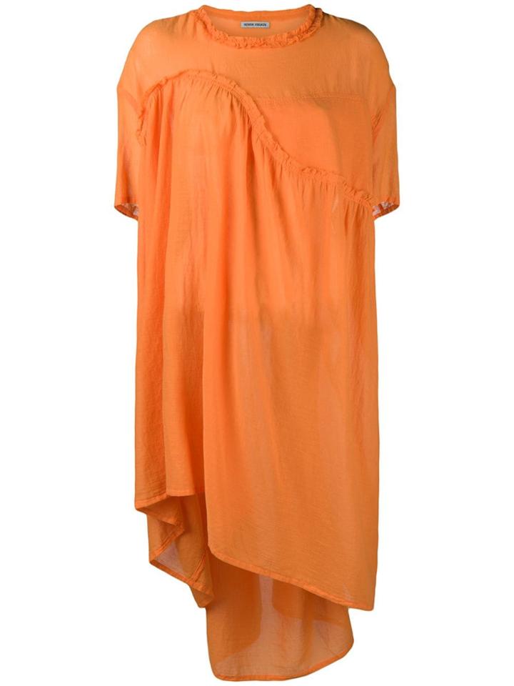 Henrik Vibskov Asymmetric Flared Dress - Yellow & Orange