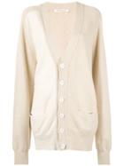 Extreme Cashmere Classic Oversized V-neck Cardigan - Neutrals