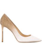 Jimmy Choo Romy Pumps, Women's, Size: 38, White, Pvc/leather