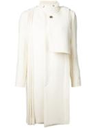 Donnah Mabel - Roll Neck Coat - Women - Wool/nylon - 1, White, Wool/nylon