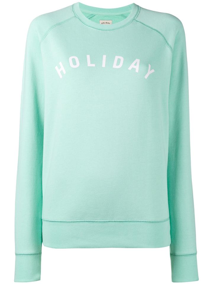 Holiday Green Water Logo Sweatshirt