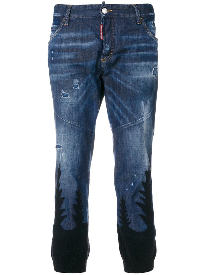 Dsquared2 Cool Girl Cropped Jeans - Blue