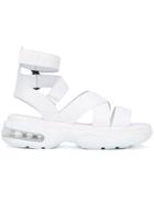Msgm Strappy Platform Sandals - White