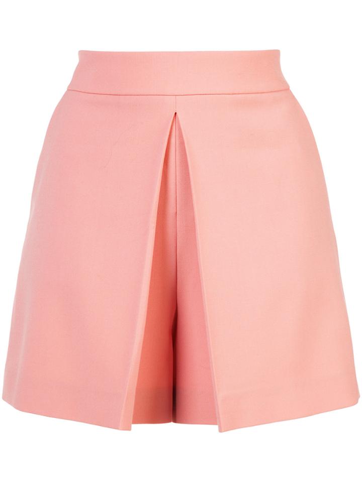 Alexander Wang Pleat Front Shorts - Pink & Purple