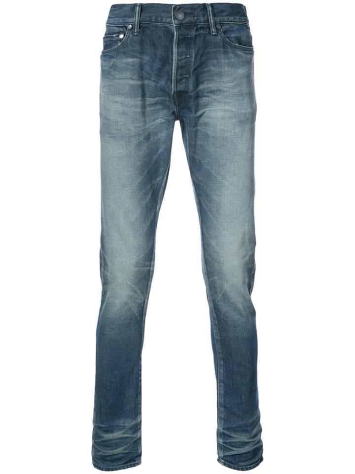 John Elliott Faded Effect Jeans - Blue