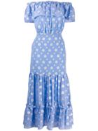 Rixo Printed Queenie Dress - Blue
