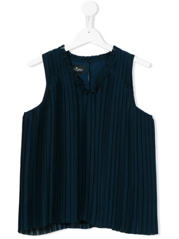 Little Remix Pleated Blouse - Blue