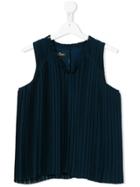 Little Remix Pleated Blouse - Blue