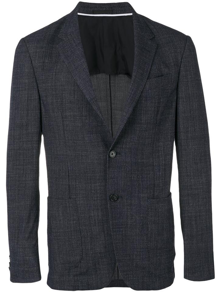 Z Zegna - Notched Lapel Blazer - Men - Elastodiene/wool - 48, Blue, Elastodiene/wool