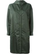 Yohji Yamamoto Single Breasted Coat, Women's, Size: 2, Green, Nylon