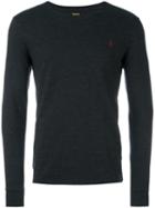 Polo Ralph Lauren Long Sleeved Logo T-shirt, Men's, Size: Small, Grey, Cotton