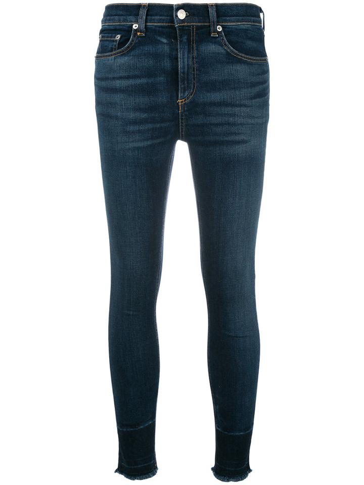 Rag & Bone /jean Stonewashed Skinny Jeans, Women's, Size: 29, Blue, Cotton/polyurethane
