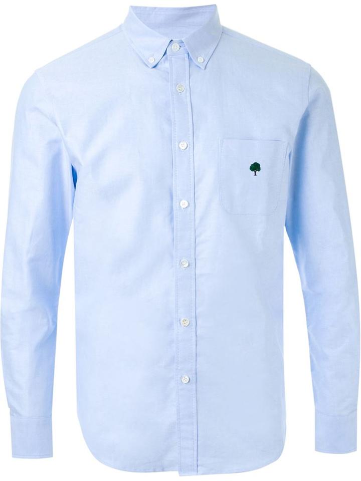 Cityshop Button Down Collar Shirt, Men's, Size: Medium, Blue, Cotton