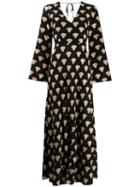 Rixo Shell Print Nora Dress - Black