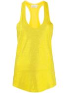 Alexandre Vauthier Embellished Tank Top - Yellow