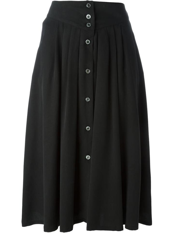 Paul & Joe Buttoned Pleated Midi Skirt