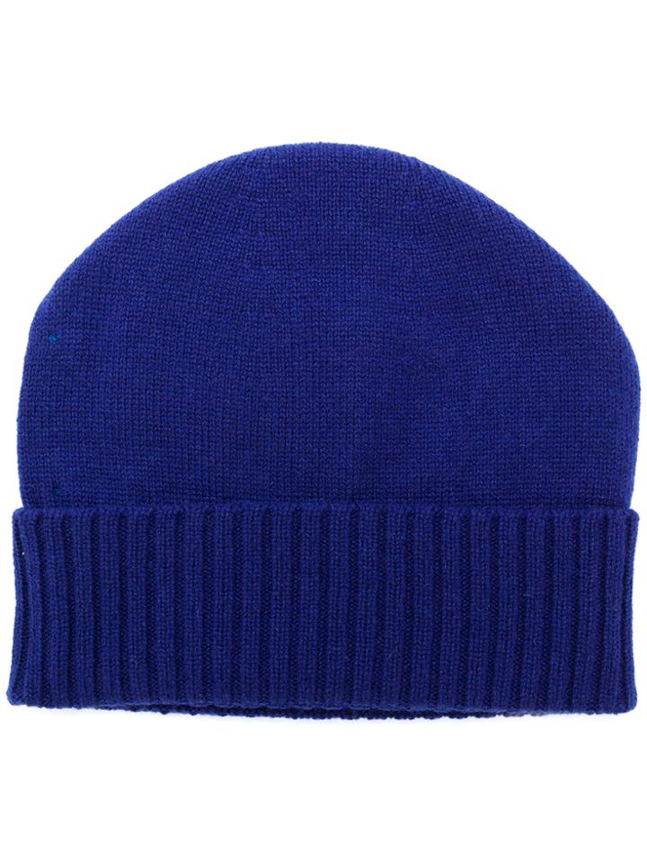 Cruciani Knitted Beanie - Blue
