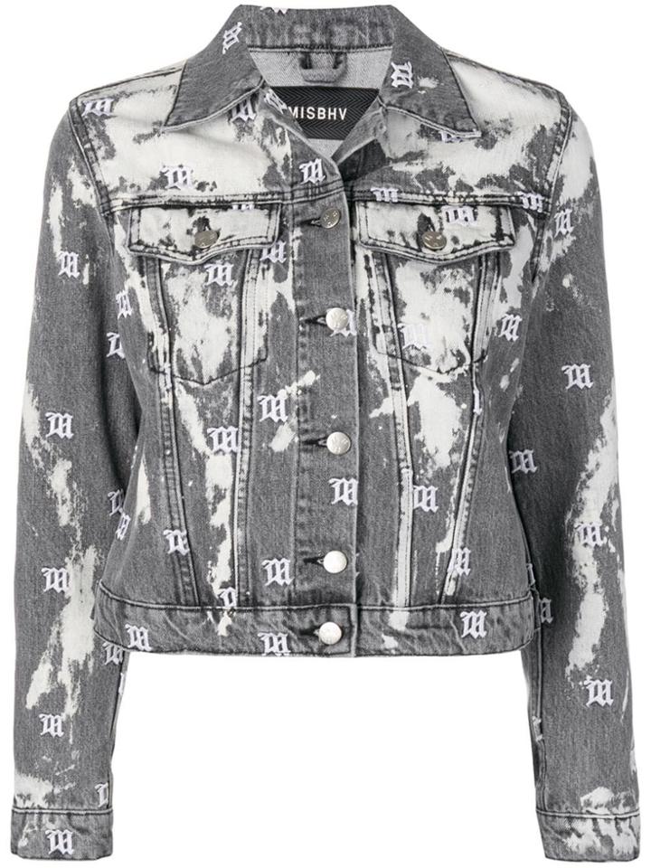 Misbhv Tie-dye Denim Jacket - Grey
