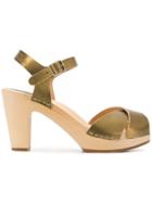 Swedish Hasbeens Merci Sandals - Metallic