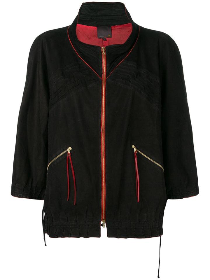 Fendi Vintage 2000's Elasticated Detailing Jacket - Black