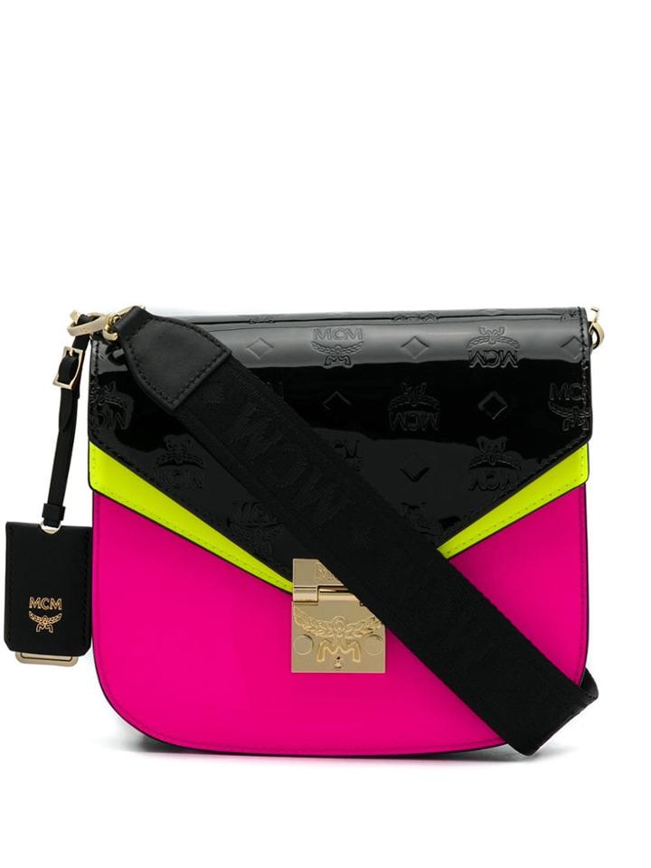Mcm Fuchsia Cross Body Bag - Black