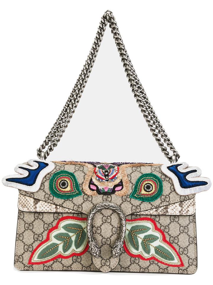 Gucci Dionysus Gg Supreme Shoulder Bag, Women's, Polyurethane/cotton/metal (other)