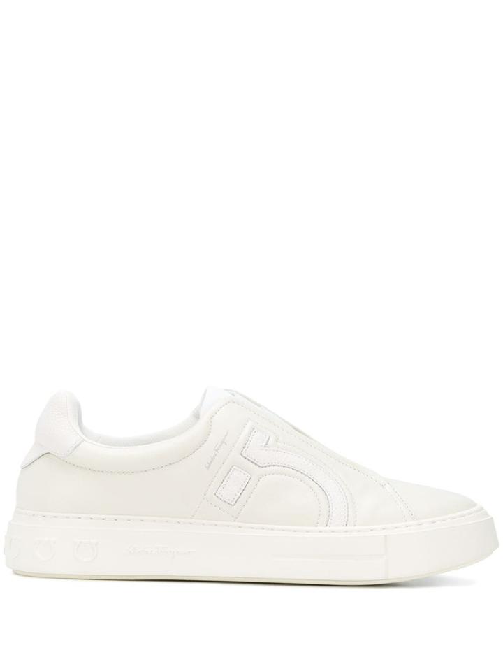 Salvatore Ferragamo Tasko Sneaker - White