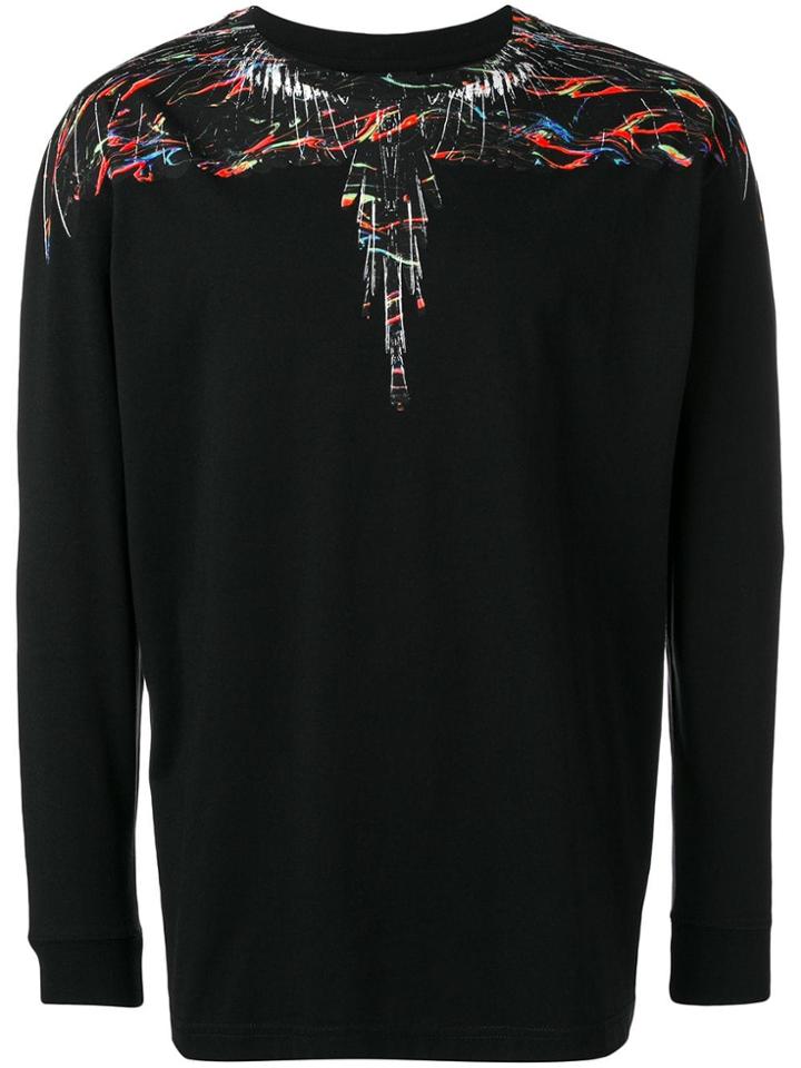Marcelo Burlon County Of Milan Light Fluo Wings Sweatshirt - Black