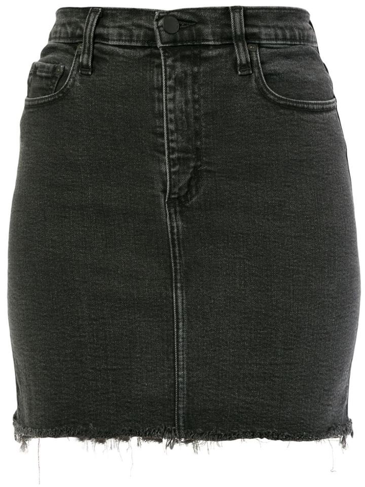 Nobody Denim Siren Skirt Comfort Denim Skirt - Black