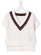Burberry Kids Teen Knitted Top - White