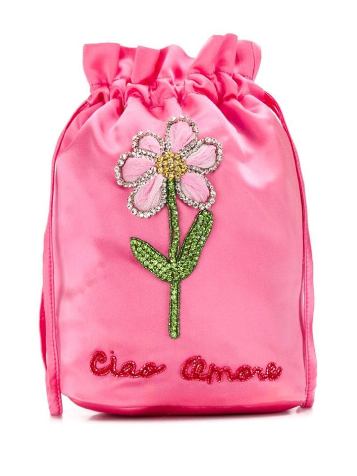 Giada Benincasa Embroidered Mini Bag - Pink