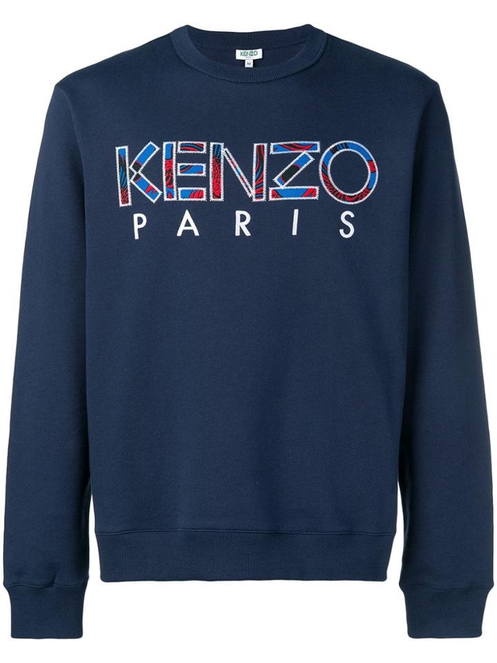 Kenzo Sewn Logo Sweatshirt - Blue