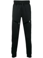 Philipp Plein Geometric Panel Joggers - Black