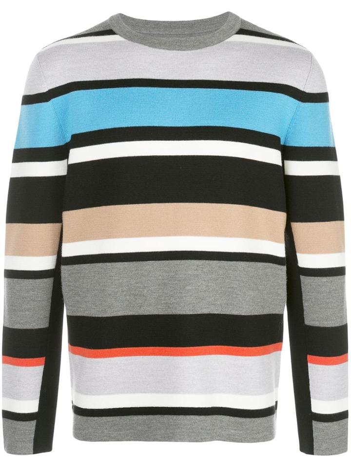 Aztech Mountain Fine Knit Striped Sweater - Multicolour