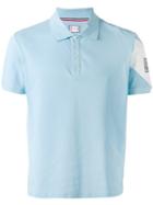Moncler Gamme Bleu - Stripe Detail Polo Shirt - Men - Cotton - L, Blue, Cotton