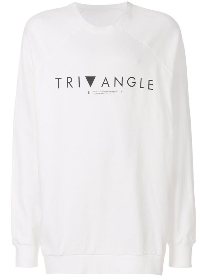 Julius Oversized Printed Sweatshirt - White