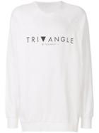 Julius Oversized Printed Sweatshirt - White