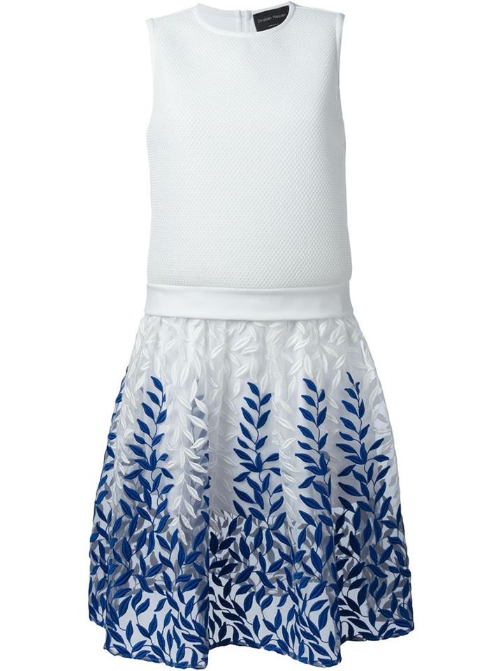 Christian Pellizzari Leaf Embroidery Dress