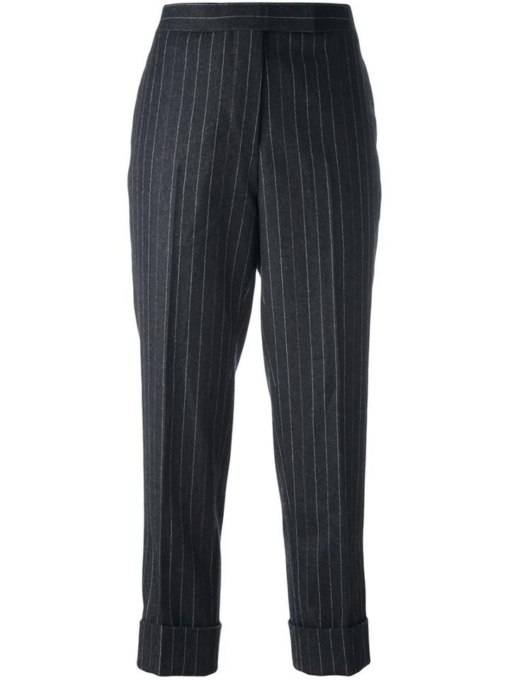 Thom Browne Classic Backstrap Trouser In Wool Flannel