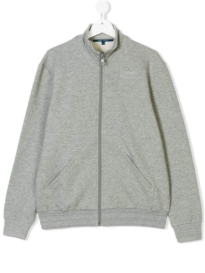 Aston Martin Kids Zipped Sweatshirt - Grey