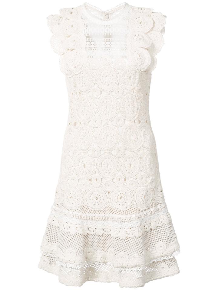 Jonathan Simkhai Ruffled Mini Dress - White