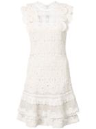 Jonathan Simkhai Ruffled Mini Dress - White
