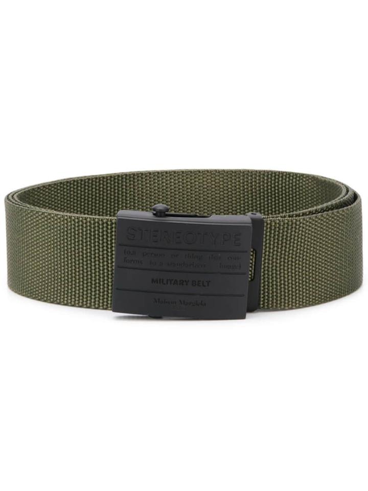 Maison Margiela Military Belt - Green