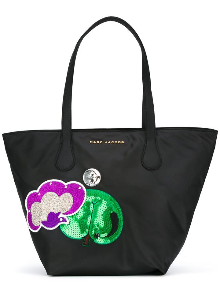 Marc Jacobs Embroidered Patch Tote - Black