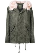 Mr & Mrs Italy Hooded Lace Jacket - Green
