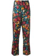 Gucci Floral Print Trousers - Multicolour